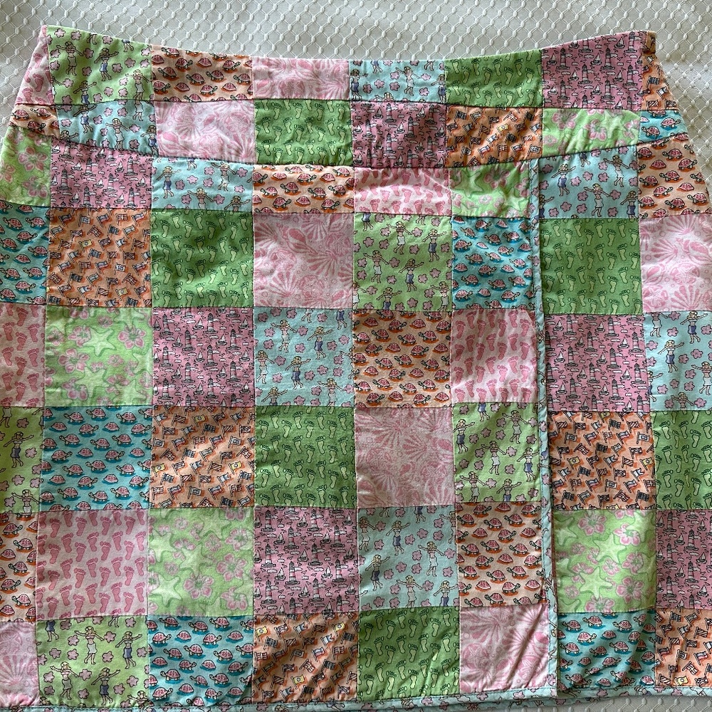 Vineyard Vines Patchwork "Wrap-Around" Skirt Size 8